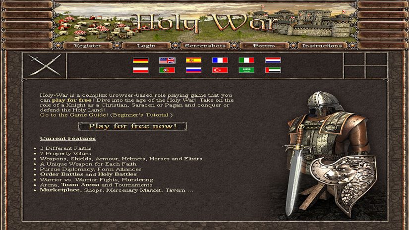 Holy War: browser game